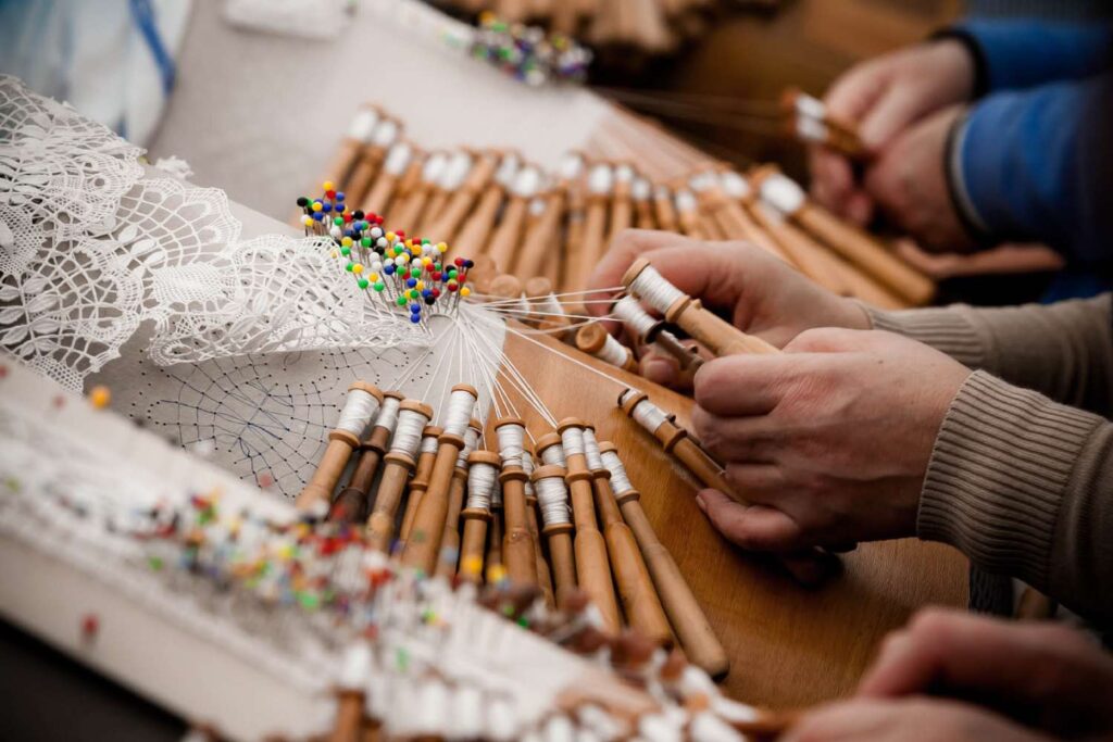 Palilleiras Mostra Do Encaixe De Camariñas